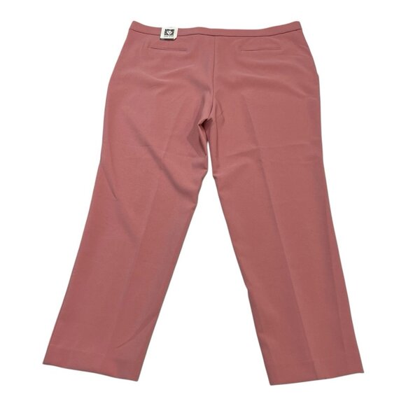 Anne Klein Womens Zippered Pants Brown Size 4